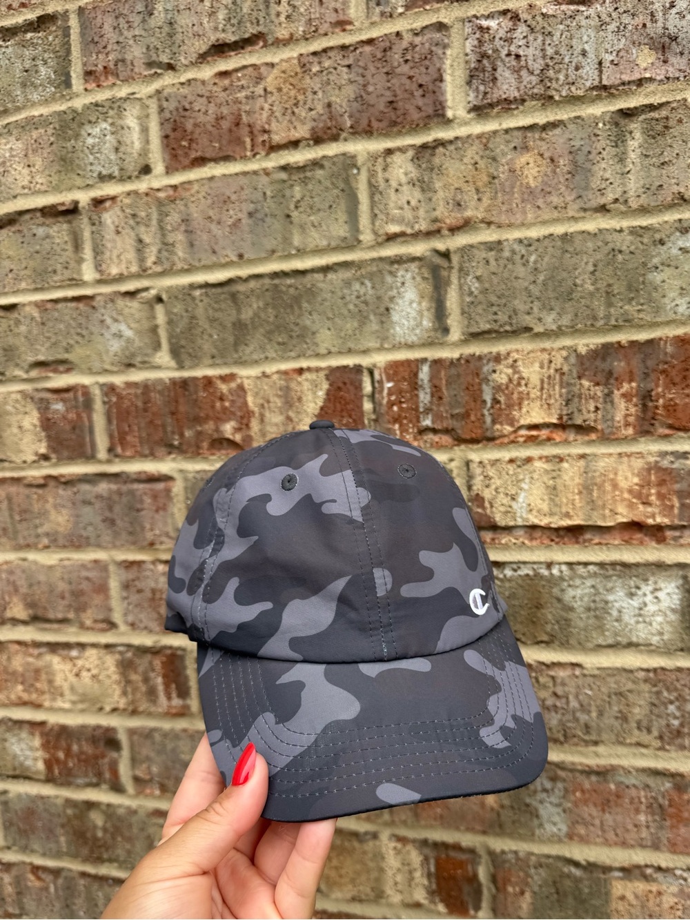 Champion Gray Camo Adjustable Lightweight Hat